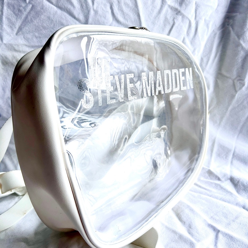 Clear Steve Madden back pack! Matches any outfit
